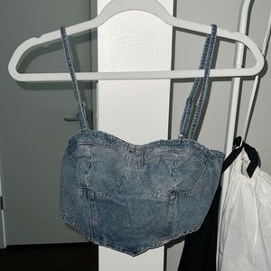 Denim Crop Top